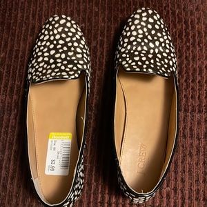 Cow-hide slip-on loafers.